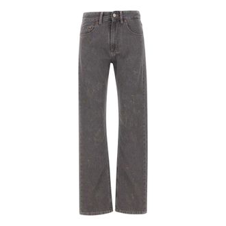 Maison Margiela Straight-Leg Jeans - Dames - Jeans - Grijs - Maat: W27 Katoen