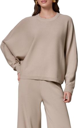 DKNY Dolman Sleeve Milano Knit Sweater in Sandstone at Nordstrom, Size X-Large