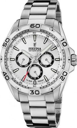 Festina F20623-1 Mens Multifunction Watch - Silver - One Size
