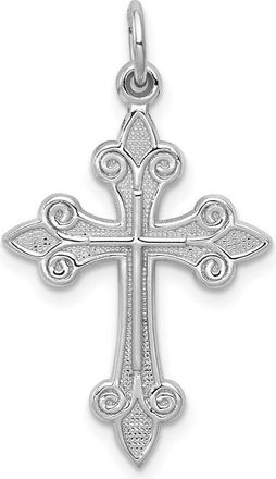Diamond2Deal 14k White Gold Cross Pendant