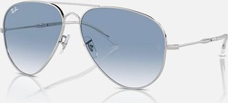Ray-Ban Mens Aviator Sunglasses In Clear, Blue