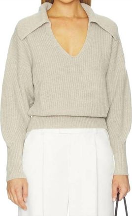 Nation Ltd Ashton Pullover Sweater In Moonbeam Heather