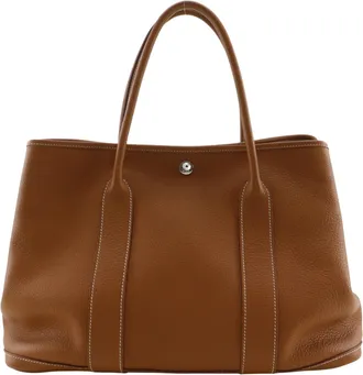 Herm&egrave;s Brown Negonda Leather Tote Bag (Pre-Owned)