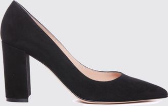 Gianvito Rossi D&eacute;collet&eacute; Piper in pelle scamosciata con tacco alto quadrato