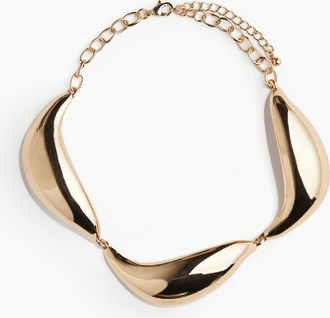 H&M Halskette mit asymmetrischen Schmuckelementen - Gold