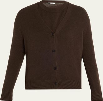The Row Ovida Cashmere V-Neck Cardigan