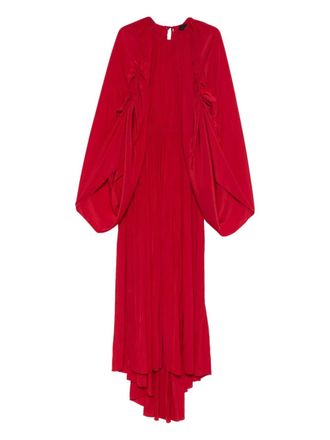 Lanvin Gesmockte maxi-jurk - Rood