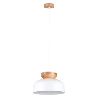 Sollux Lighting L&aacute;mpara de techo blanco/madera natural madera/acero alt. 130