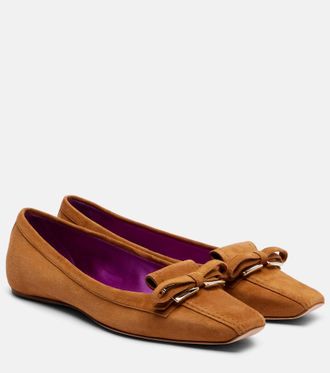 Roger Vivier Trompette suede ballet flats