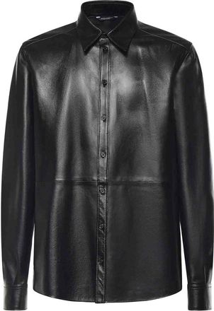 Dolce & Gabbana Leather Overshirt