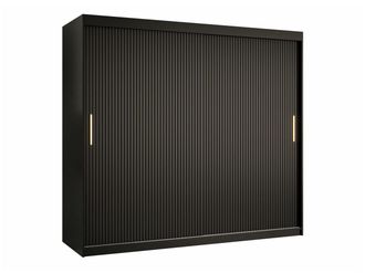Mirjan24 Mobilier1 - Armario Hartford 400, Negro, 200x200x62cm, Puertas De Armario: Correderas, N&uacute;mero De Estantes: 0
