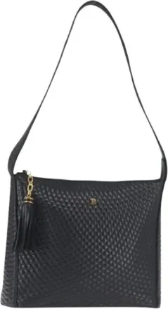 Bally Pre-owned Leren Schoudertas - Dames - Vintage Schoudertas - Zwart - ONE Size - Leer - Vintage