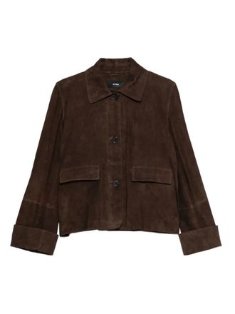 Arma Ella suede jacket - women - Goat Skin - 40 - Brown