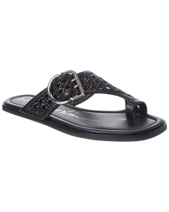 3.1 Phillip Lim Z-Strap Toe Macrame Leather Sandal