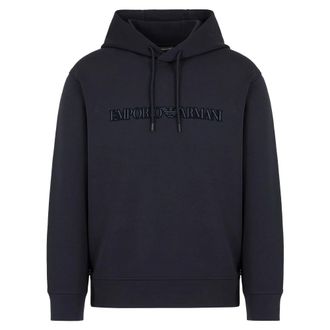 Emporio Armani Hombre, Sudaderas, Azul, Talla: S