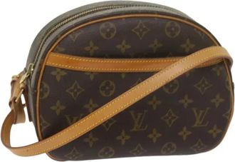 Louis Vuitton Tweedehands Canvas Louis Vuitton tassen - Dames - Vintage Schoudertas - Bruin - ONE Size - Leer - Vintage