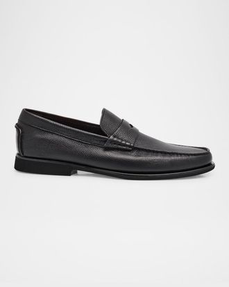 Santoni Men & apos;s Ikangia Leather Penny Loafers