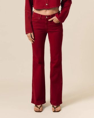 LE JEAN Cowboy Bootcut Jean In Red