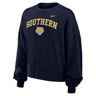 Nike Womens College (Southern University and A&M) Phoenix Fleece Crewneck Sweatshirt in Blue | W33302SUAM26-NVY