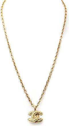 Chanel Collana con pendente CC - Oro