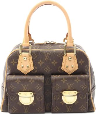 Louis Vuitton Borsa a spalla Manhattan PM 2005 - Marrone