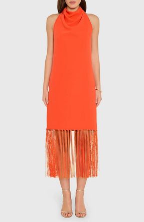 Amanda Uprichard Syd Midi Dress In Mandarin