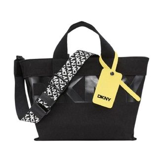 DKNY Tote Bags, female, Black, Size: ONE SIZE Handbags