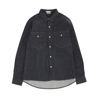 J.W.Anderson Oversized Denim Shirt - Heren - Spijkeroverhemden - Blauw - XL - Denim - Overhemden