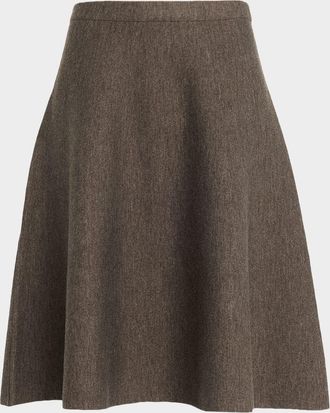 Kobi Halperin Arielle Melange Knit Circle Skirt