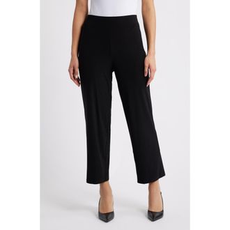 Anne Klein Knit Wide Leg Pants in Anne Black at Nordstrom, Size X-Small P