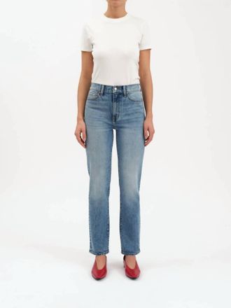Daze Smarty High Rise Slim Straight Jeans In Face To Face