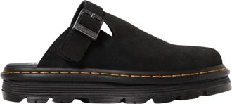 Dr. Martens Zwarte Leren Modieuze Sandalen - Heren - Slip ons - Zwart - 41 EU - Schoenen