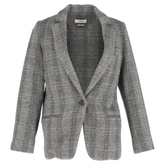 Isabel Marant Isabel Marant Etoile Charly Visgraat Blazer in Grijze Wol