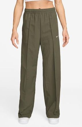Nike Sportswear Everything Wovens Mid-Rise Open-Hem Pants in Mdoliv/sail at Nordstrom Rack, Size X-Large