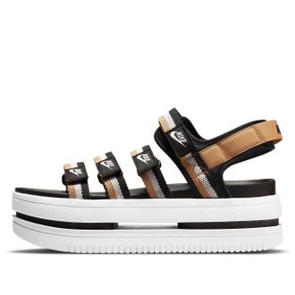 Nike (WMNS) Nike Icon Classic Sandal Black Metallic Gold DH0224-002