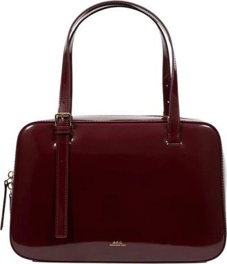 A.P.C. A.p.c. - Virginie Box tas - Dames - Tassen - Rood - Maat: ONE Size Katoen