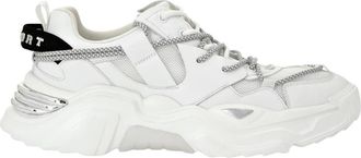 Plein Sport Runner Sneaker - unisex - Hardloopschoenen - Wit - 41 EU - Leer - Fitness
