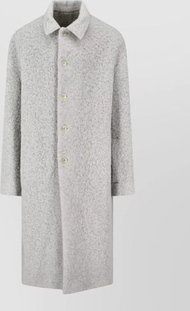 Rick Owens alpaca wool single breasted coat