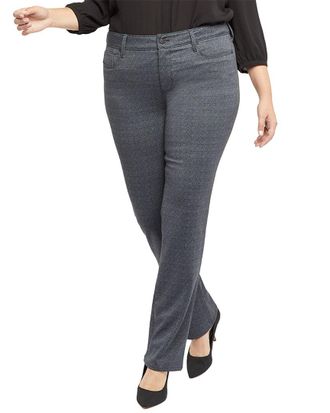 NYDJ Nydj Plus Marilyn Lyon Herringbone Straight Leg Jean
