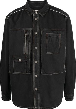 Isabel Marant Pascuale shirt jacket - men - Cotton/Hemp/Polyester/Cotton - S - Black