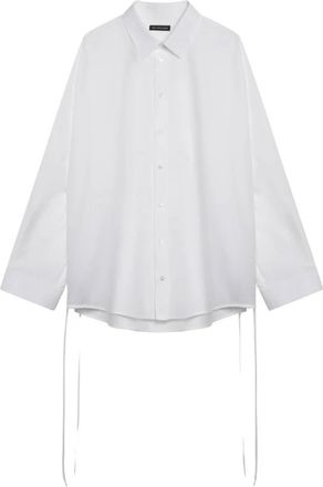 Balenciaga Shirts, female, White, Size: 2XS Lace-up Shirt