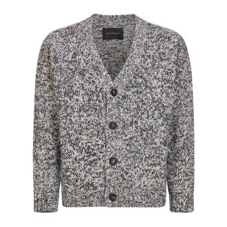 Tagliatore Cardigans, male, Black, XL, Button-Front Cardigan