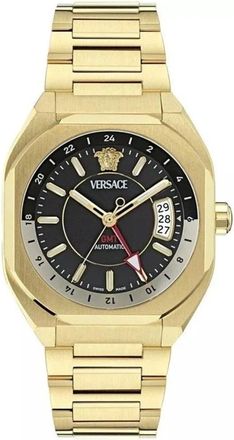Versace V-Contempo Automatisch Horloge - Heren - Horloges - Geel - ONE Size - Accessoires