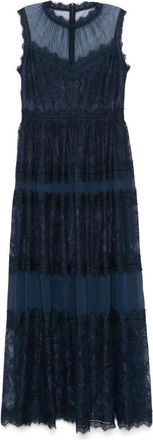 Ermanno Scervino Blauwe Jurk - Dames - Avondkleed - Blauw - M - Kleedjes