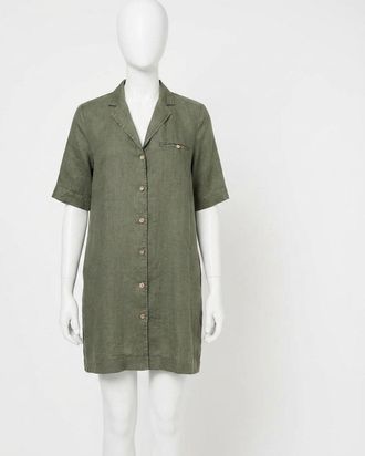 Faherty Paradise Point Dress In Thyme