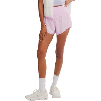 Free People FP Movement Carpe Diem Water Resistant Shorts in Powder Pink at Nordstrom, Size X-Large