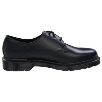 Dr. Martens 1461 3-Eyelet Mono Smooth Leather Unisex Shoes - UK 6.5 - US 8.5 Women / 7.5 Men - EU 40 - Black - Size:UK 6.5