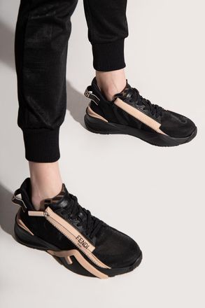 Fendi Sneakers With Logo, Womens, Black