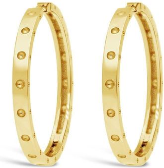 Roberto Coin 18K Yellow Gold Symphony Pois Moi 30mm Hoop Earrings