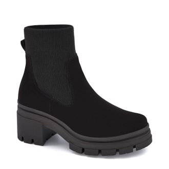 Andrea Womens Comfortech Textile Boots In Black